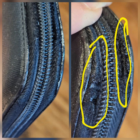 Prada Vintage Saffiano Leather Continental Zip Around Wallet w/Replaced Zip Pull - Picture 12 of 16